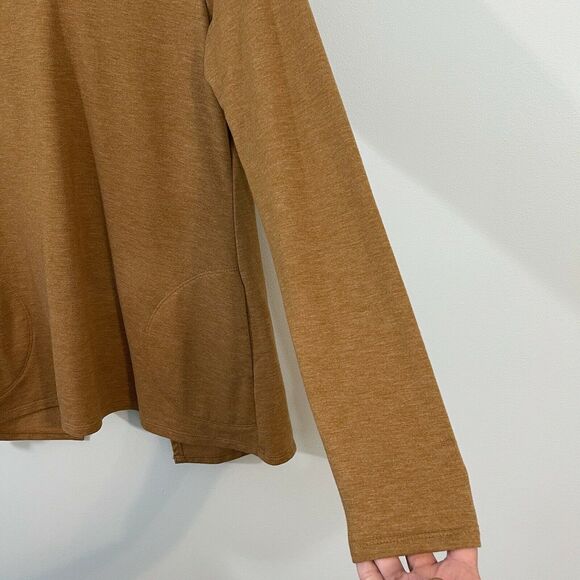 LOGO Lounge Brown V-neck Split Back Sweater Size XS - Picture 6 of 7